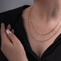 زنجیر طلا فیگارو سایز ۴۵– زرآوان
